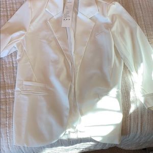 Stylish white blazer